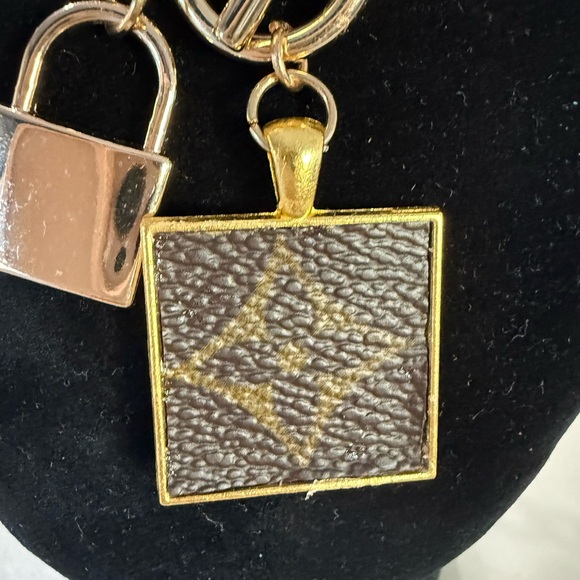LV Upcycled Luxury Gold Toggle Necklace - Picture 4 of 7
